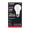 SATCO S12409 5W A19 Clear LED Bulb – E26 Base, 3000K, 120V