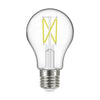 SATCO S12409 5W A19 Clear LED Bulb – E26 Base, 3000K, 120V