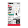 SATCO S12410 5W A19 Clear LED Light Bulb – E26 Base, 4000K Cool White, 120V