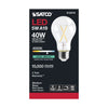 SATCO S12410 5W A19 Clear LED Light Bulb – E26 Base, 4000K Cool White, 120V