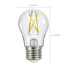 SATCO S12411 - 5W A19 Clear LED Bulb – E26 Base, 5000K, 120V