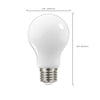 SATCO S12412 - 5W A19 LED Bulb, 2700K Soft White, E26, 120V