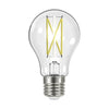 SATCO S12414 - 8W A19 Clear LED Light Bulb – E26 Base, 2700K Warm White, 120V
