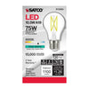 SATCO S12424 - 10.5W A19 Clear LED Bulb, E26 Base, 4000K, 120V