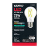 SATCO S12424 - 10.5W A19 Clear LED Bulb, E26 Base, 4000K, 120V