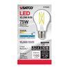 SATCO S12425 - 10.5W A19 Clear LED Bulb, E26 Base, 5000K, 120V