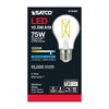 SATCO S12425 - 10.5W A19 Clear LED Bulb, E26 Base, 5000K, 120V