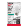 SATCO S12428 - 11W A19 LED Bulb – 4000K Cool White, E26 Base, 120V