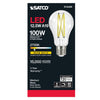 SATCO S12429 - 12.5W A19 Clear LED Bulb – E26 Base, 2700K, 120V