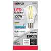 SATCO S12432 - 12.5W A19 Clear LED Bulb, 5000K, E26, 120V