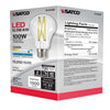 SATCO S12432 - 12.5W A19 Clear LED Bulb, 5000K, E26, 120V