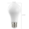 SATCO S12433 - 13.5W A19 LED Bulb – 2700K Soft White, E26, 120V