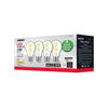 SATCO S12436 - 10.5W A19 Clear LED Light Bulb, 2700K Warm White, 120V – 4 Pack