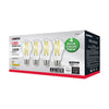 SATCO S12442 A19 Clear LED Light Bulb 12.5W 2700K – 4 Pack