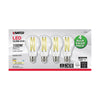 SATCO S12443 A19 LED Light Bulb 12.5W Clear 3000K 120V – 4 Pack