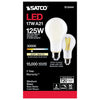 SATCO S12444 17W A21 LED Bulb – 3000K Warm White, E26 Base