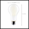 SATCO S12444 17W A21 LED Bulb – 3000K Warm White, E26 Base