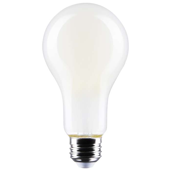 SATCO S12445 17W A21 LED Bulb – 4000K Cool White, E26, Frosted