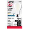 SATCO S12446 17W A21 LED Light Bulb – 5000K Daylight, Frosted, E26 Base, 120V
