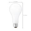 SATCO S12450 - 21W A23 LED Light Bulb, 3000K Warm White, E26 Base, 120V, Frosted, Non-Dimmable
