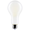 SATCO S12450 - 21W A23 LED Light Bulb, 3000K Warm White, E26 Base, 120V, Frosted, Non-Dimmable