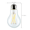 SATCO S12462 - 8W A19 LED Light Bulbs – 2700K Soft White, E26 Base, 120V, 4-Pack