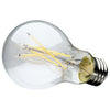 SATCO S12463 - 8W A19 LED Light Bulbs – 3000K Warm White, Clear, E26 Base, 120V, 4-Pack