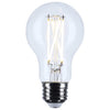 SATCO S12468 5W A19 Clear LED Bulb – E26 Base, 3500K, 120V