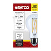 SATCO S12468 5W A19 Clear LED Bulb – E26 Base, 3500K, 120V