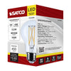 SATCO S12468 5W A19 Clear LED Bulb – E26 Base, 3500K, 120V