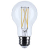 SATCO S12468 5W A19 Clear LED Bulb – E26 Base, 3500K, 120V