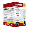 SATCO S12469 - 10.5W A19 Clear LED Bulb – E26 Base, 3500K, 120V
