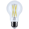 SATCO S12469 - 10.5W A19 Clear LED Bulb – E26 Base, 3500K, 120V