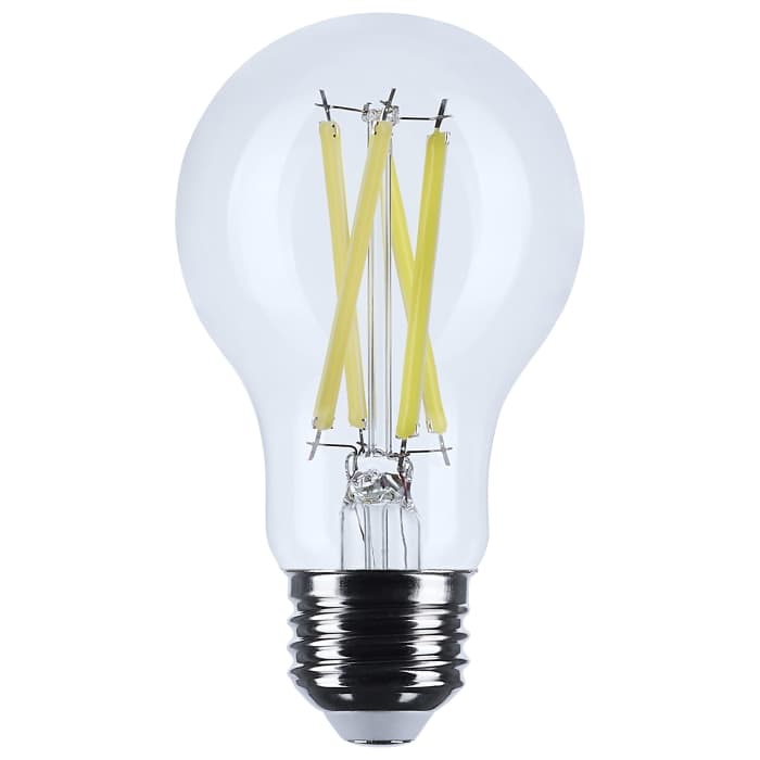 SATCO S12470 - 12.5W A19 Clear LED Bulb, E26 Base, 3500K, 120V