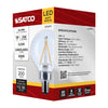 SATCO S12471 - G16.5 LED Globe Light Bulb – 3W, 3000K, Clear, E12 Base