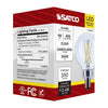 SATCO S12472 - G16.5 LED Light Bulb 4W 3500K Clear E12 Candelabra Base