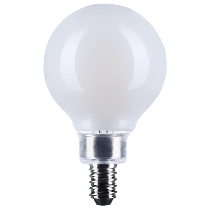 SATCO S12474 G16.5 LED Globe Bulb – 4.5W, 3000K, E12 Base, 120V