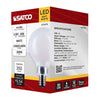 SATCO S12474 G16.5 LED Globe Bulb – 4.5W, 3000K, E12 Base, 120V