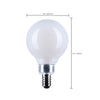SATCO S12474 G16.5 LED Globe Bulb – 4.5W, 3000K, E12 Base, 120V