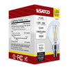 SATCO S12477 G16.5 LED Globe Bulb – 5.5W, 3500K, Clear, E12 Base