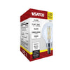 SATCO S12477 G16.5 LED Globe Bulb – 5.5W, 3500K, Clear, E12 Base