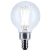 SATCO S12478 5.5W G16.5 LED Globe Bulb – 5000K Daylight, Clear, E12 Candelabra Base, 120V