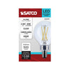 SATCO S12478 5.5W G16.5 LED Globe Bulb – 5000K Daylight, Clear, E12 Candelabra Base, 120V