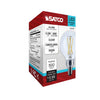 SATCO S12478 5.5W G16.5 LED Globe Bulb – 5000K Daylight, Clear, E12 Candelabra Base, 120V