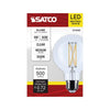 SATCO S12482 - 6W G25 Clear LED Globe Bulb – 3500K, 120V
