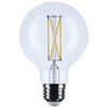 SATCO S12482 - 6W G25 Clear LED Globe Bulb – 3500K, 120V