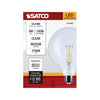 SATCO S12487 - 8W G40 LED Globe Bulb, E26, 120V 2700K - Clear