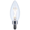 SATCO S12490 - 3W - B11 LED Bulb, 3000K,E12 120V - Clear