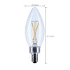 SATCO S12490 - 3W - B11 LED Bulb, 3000K,E12 120V - Clear