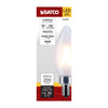 SATCO S12491 - 3W B11 LED Light Bulb, 3000K Soft White, E12 Candelabra Base, 120V - Frosted
